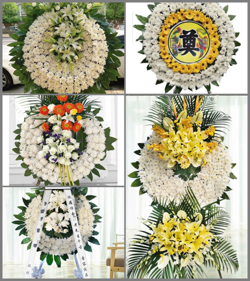 山东聊城茌平县肖庄镇花圈速递